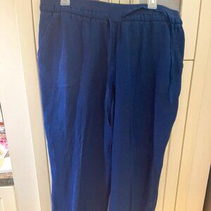 Style And Company Royal Blue Linen Blend Pants. Size 14, Pre owned